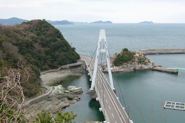 雑賀埼・田野漁港線遠望有田