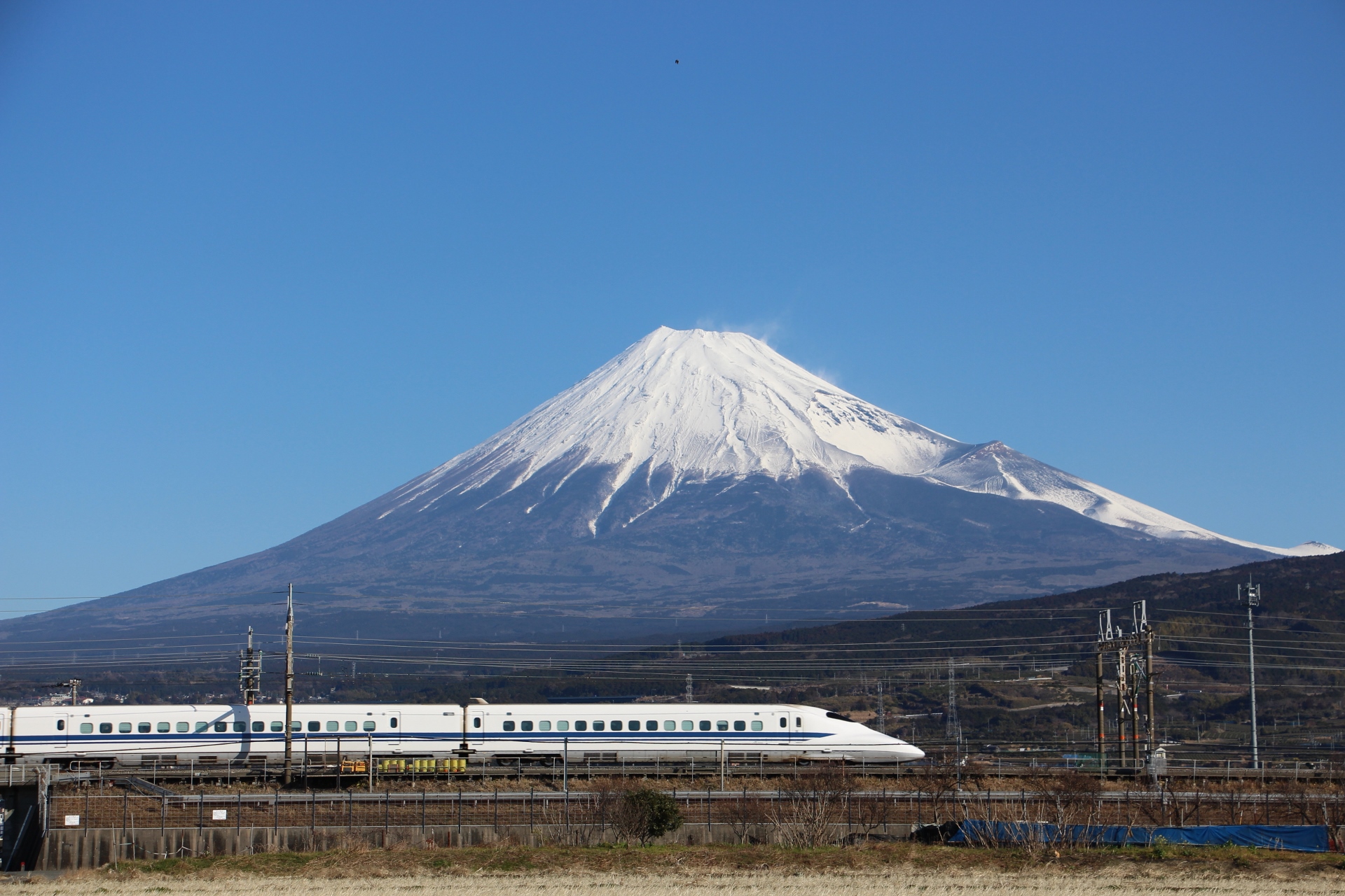 日本の風景 東海道新幹線と富士山 壁紙19x1280 壁紙館