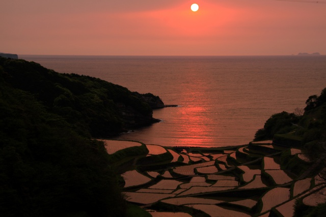 浜野浦の夕焼け