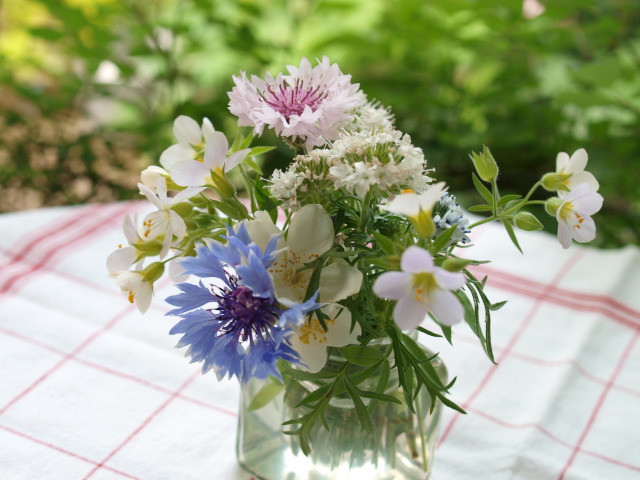 テーブルの花