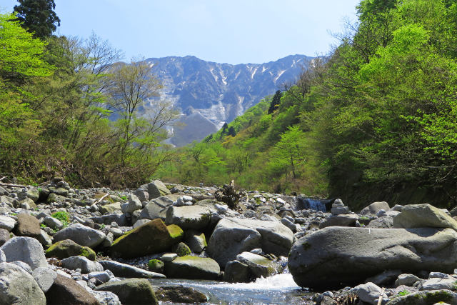 賽の河原から見る大山北壁