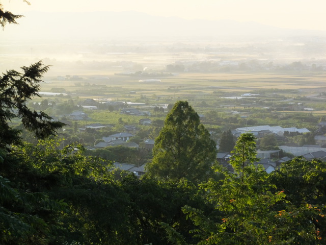 筑後平野春の夕暮れ