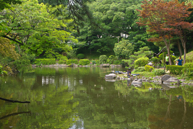 有栖川宮記念公園の日本庭園