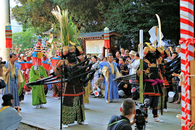 王子神社田楽舞 武者揃い組