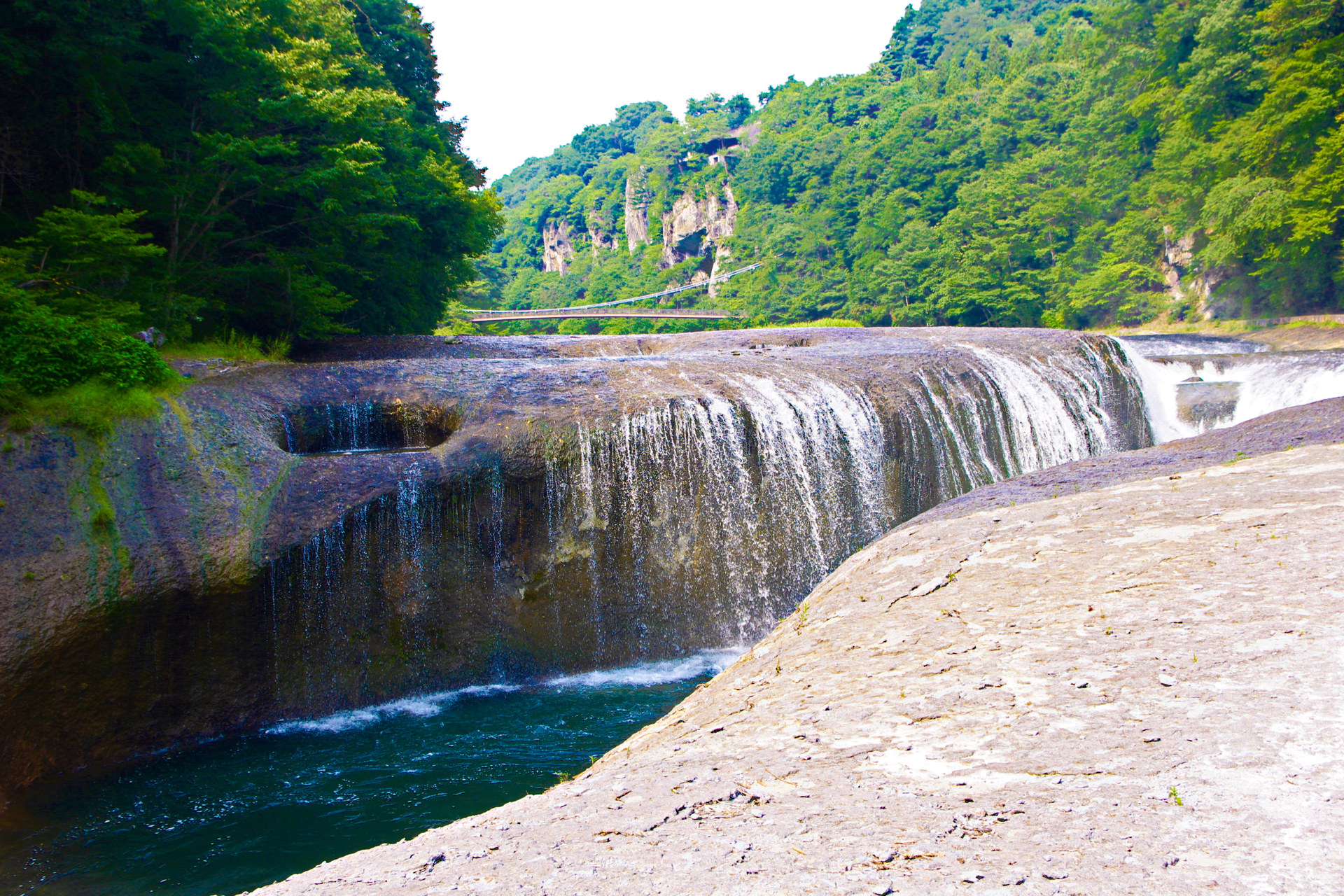 日本の風景 夏の吹割の滝 壁紙19x1280 壁紙館