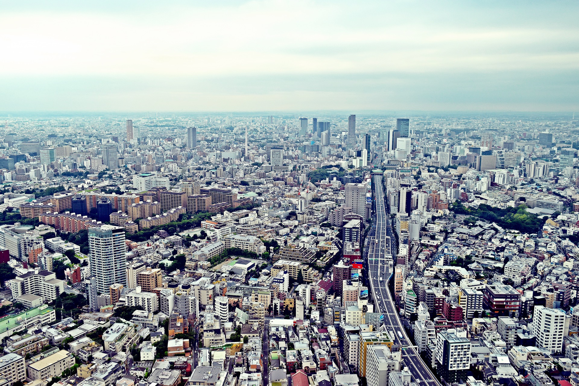 日本の風景「東京鳥瞰」壁紙1920x1280 - 壁紙館