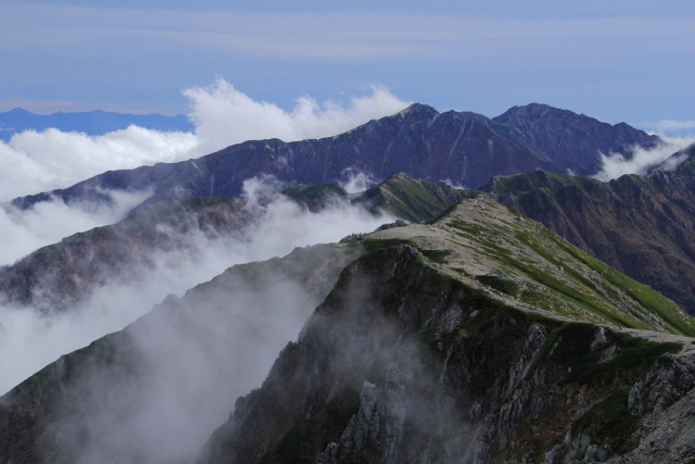 中アの稜線と空木岳