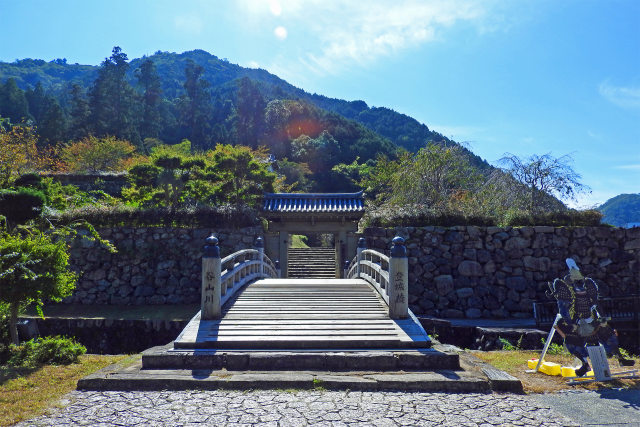 出石城登城橋と登城門