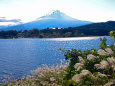 秋の富士山・河口湖から