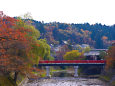 飛騨高山・中橋と紅葉