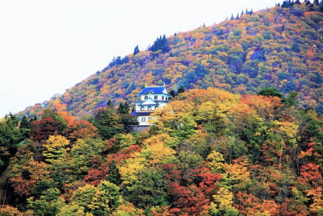 秋の稲庭城