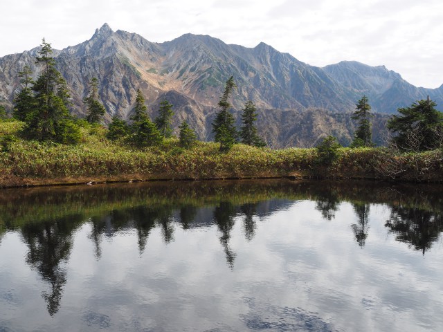 晩秋の鏡池