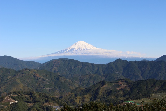 林道から見る富士山