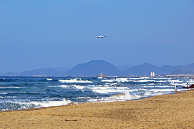 初冬の白兎海岸