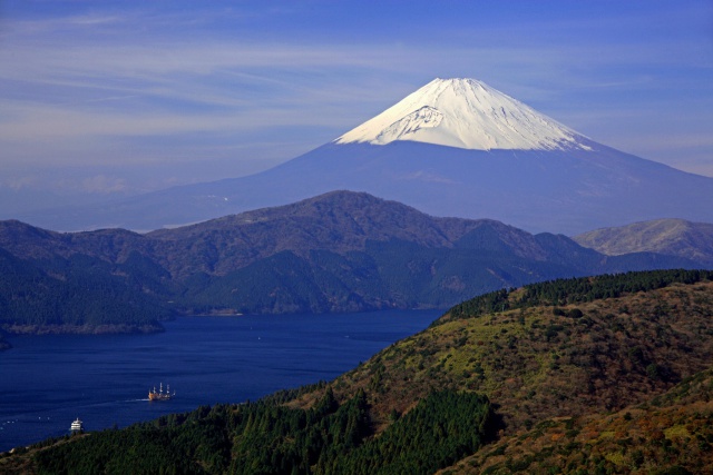 富士山と芦ノ湖