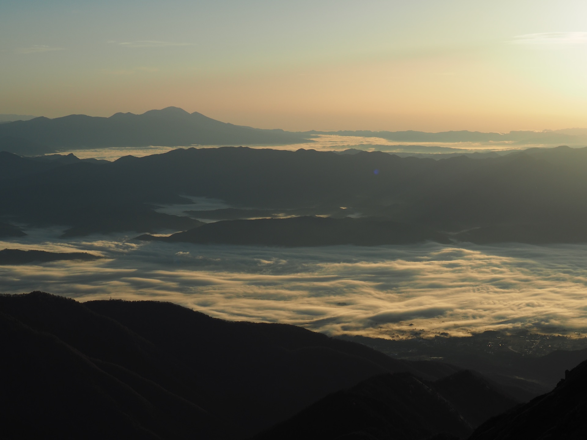 日本の風景 朝の浅間山 壁紙19x1440 壁紙館