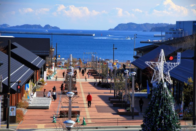 海を望むシーパルピア女川