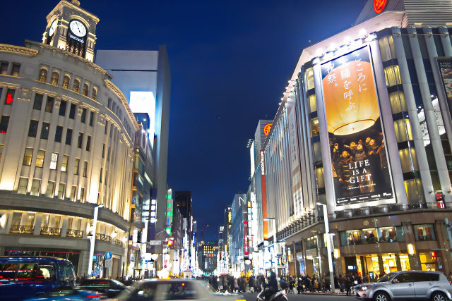 銀座夕景