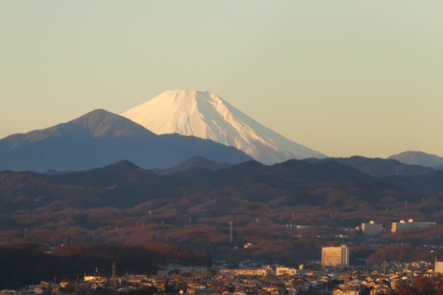 ベランダから富士山