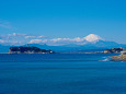 江ノ島と富士山