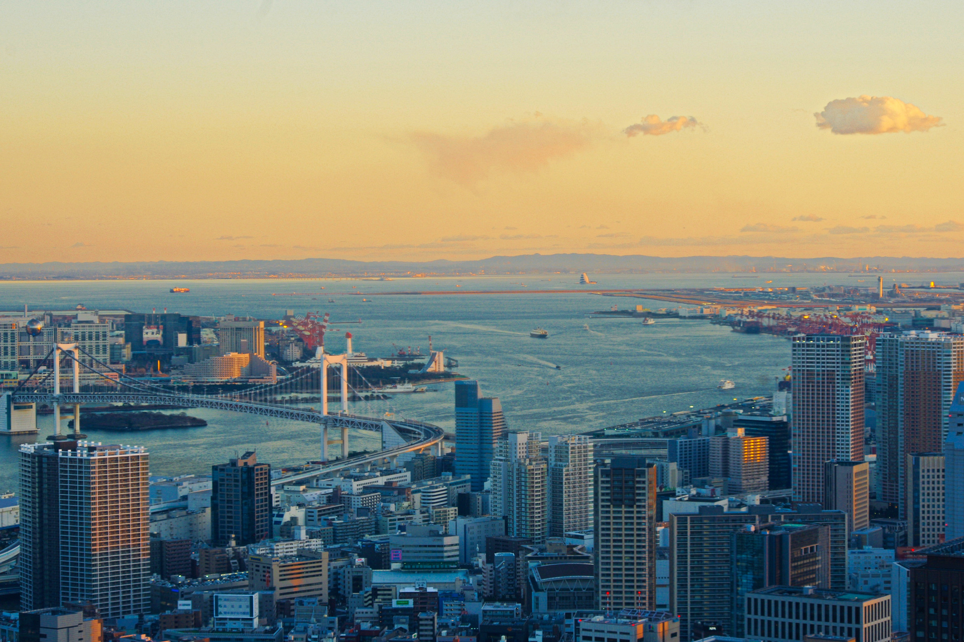 日本の風景 東京湾夕景 壁紙19x1280 壁紙館