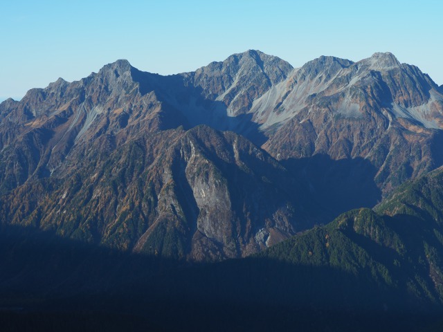 朝の穂高