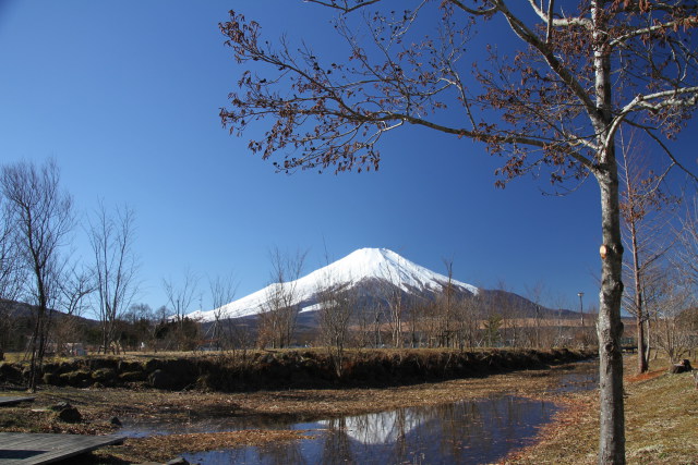 微かに逆さ富士