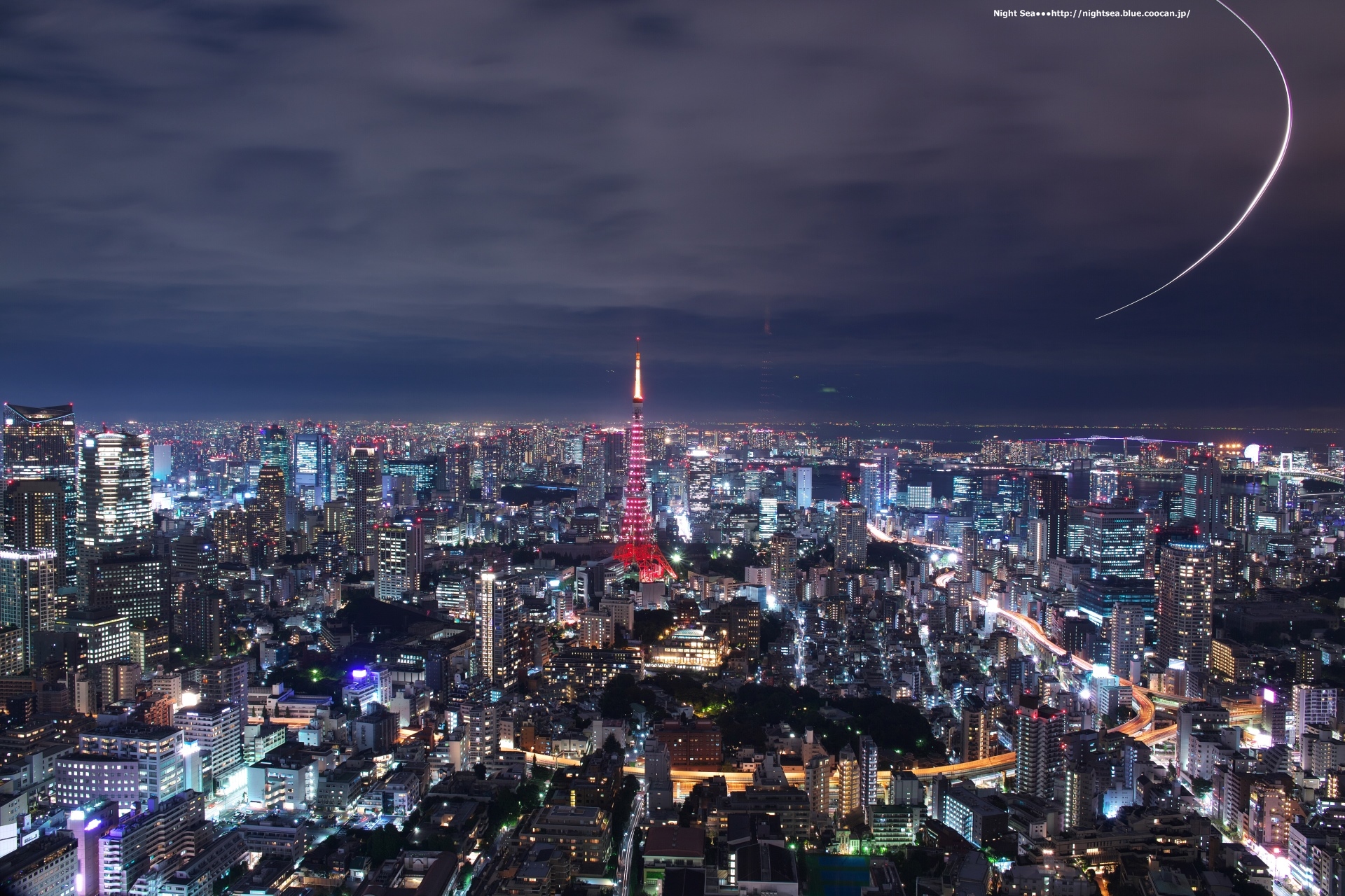 夜景 花火 イルミ 都会のキャンドル 壁紙19x1280 壁紙館