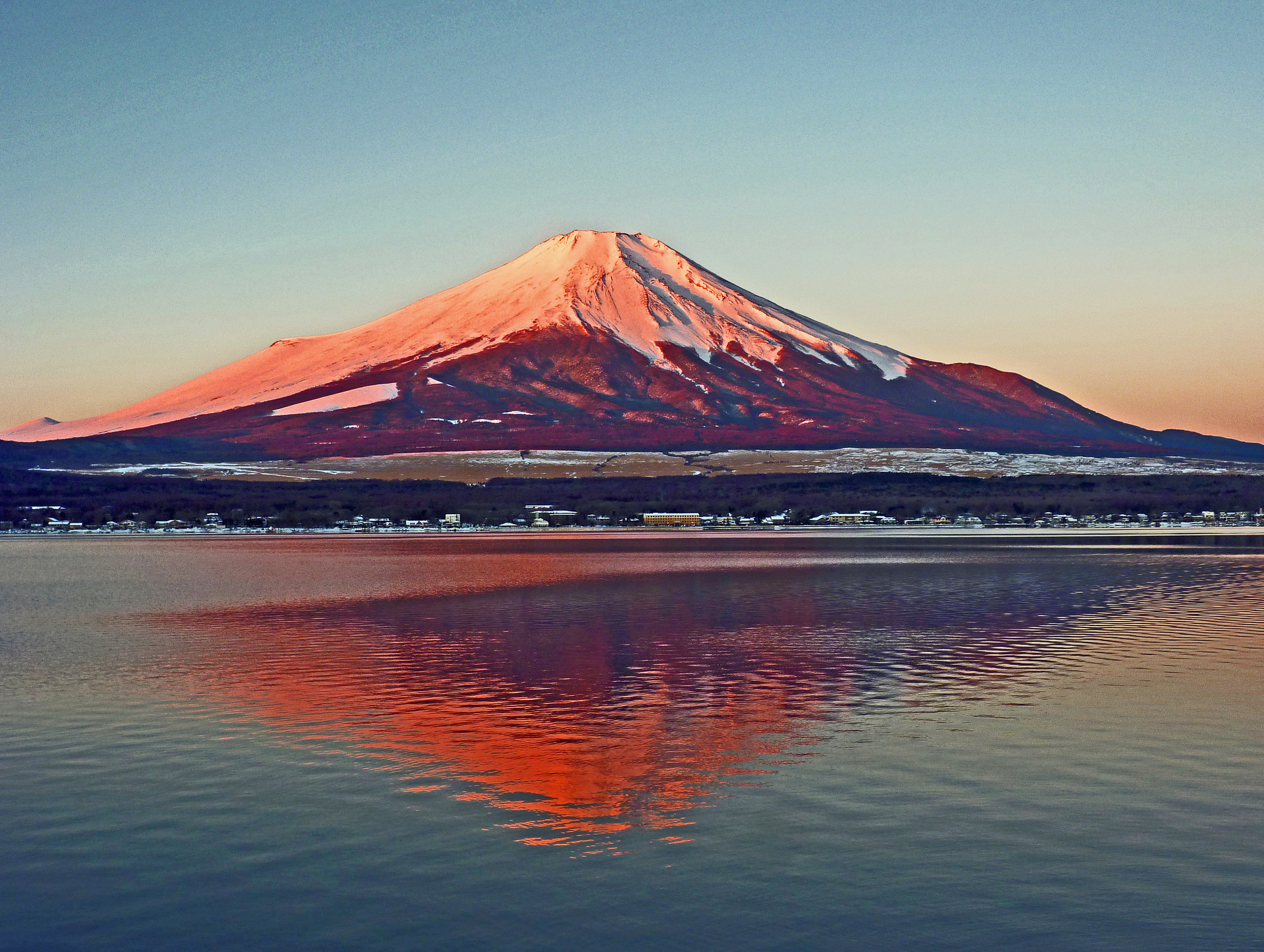 日本の風景 紅富士 壁紙19x1446 壁紙館