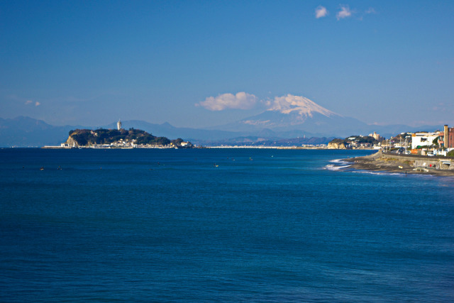 2017新春 江ノ島と富士山