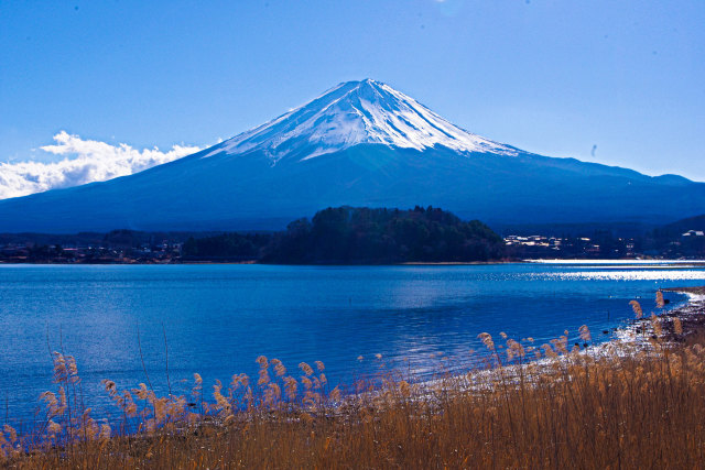 河口湖からの富士山