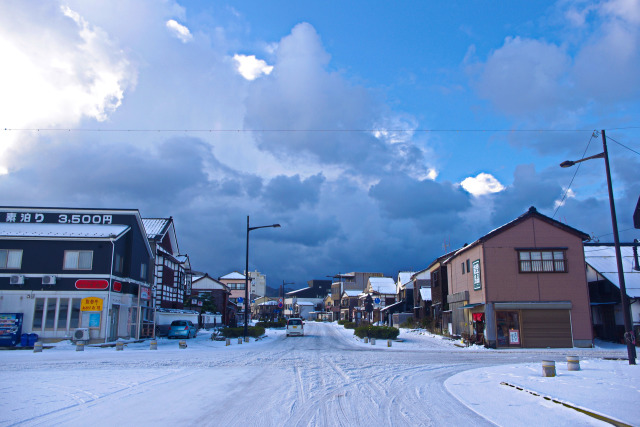 能登半島冬景色・輪島市街