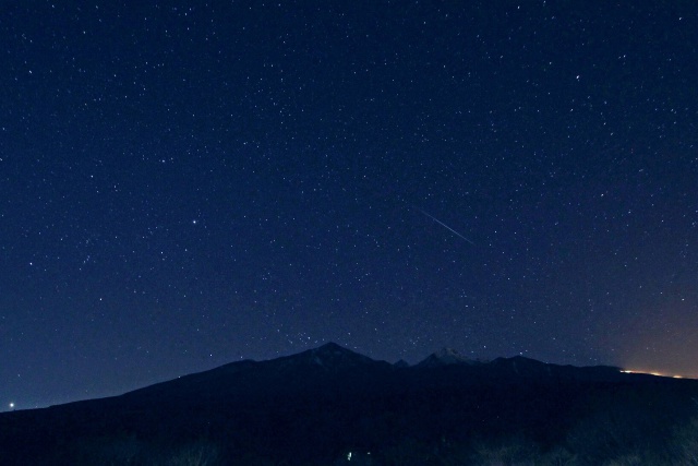 流れ星(八ヶ岳上空)