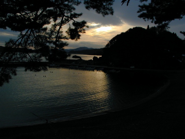 碁石海岸の夕暮れ(2006年2月)