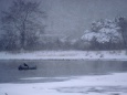 雪の日の釣り