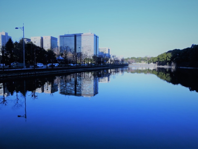 日比谷濠の朝