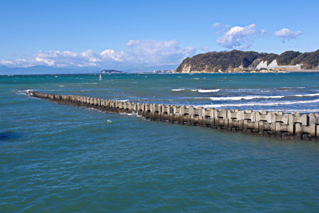 逗子の海岸から