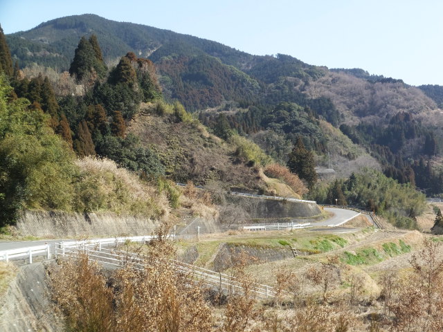 冬の山道