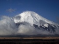 風雪の富士