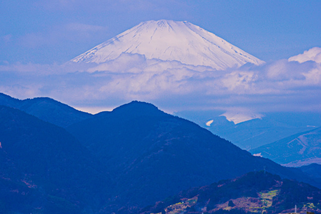 松田山からの富士山