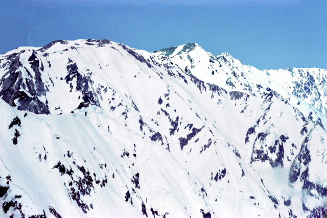 天狗の頭と白馬三山