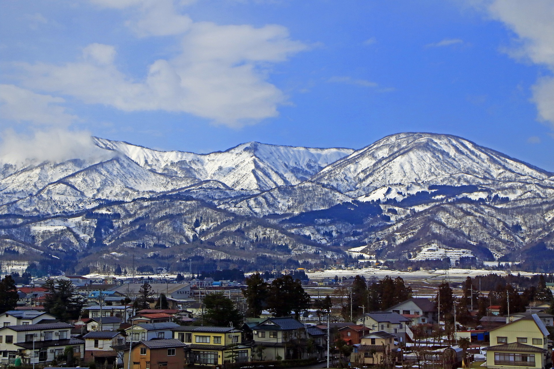 日本の風景 新幹線より立山連峰 壁紙19x1280 壁紙館