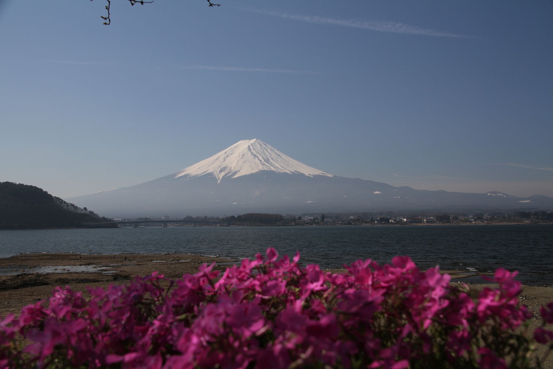 日本の風景 富士山 春らしく 壁紙19x1280 壁紙館