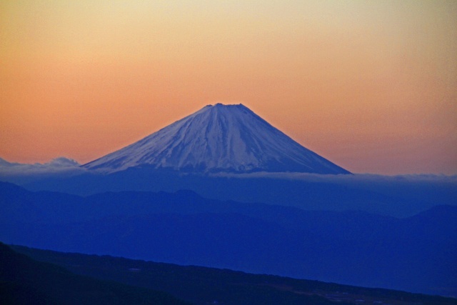 夜明け(富士山)