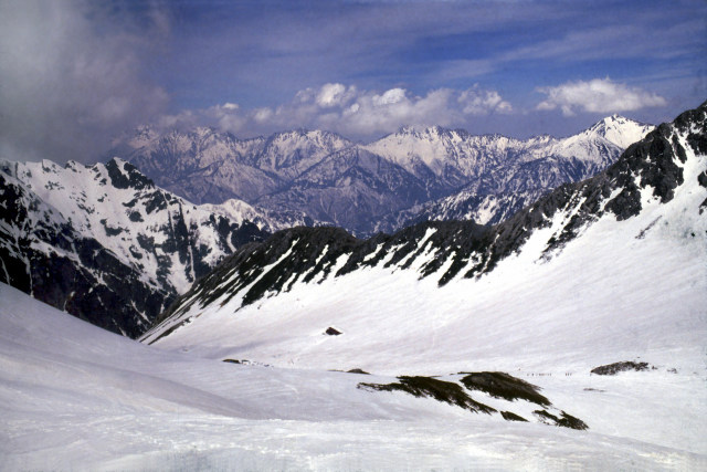 剱沢と後立山連峰