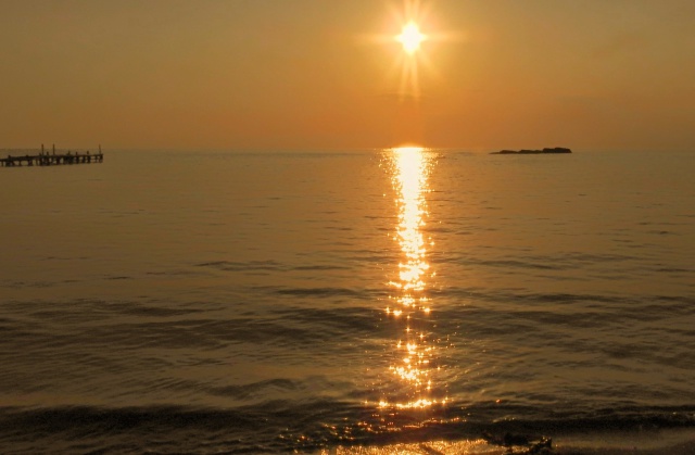 三浦海岸の落日