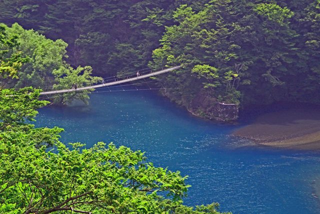 寸又峡夢の吊橋