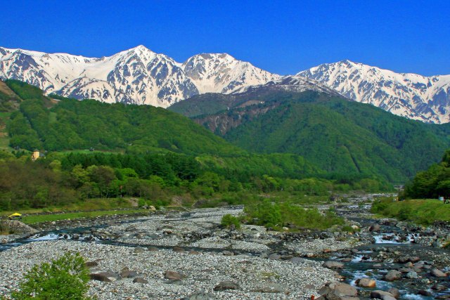 初夏の白馬三山