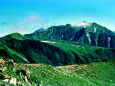 五色ヶ原と剱岳・立山