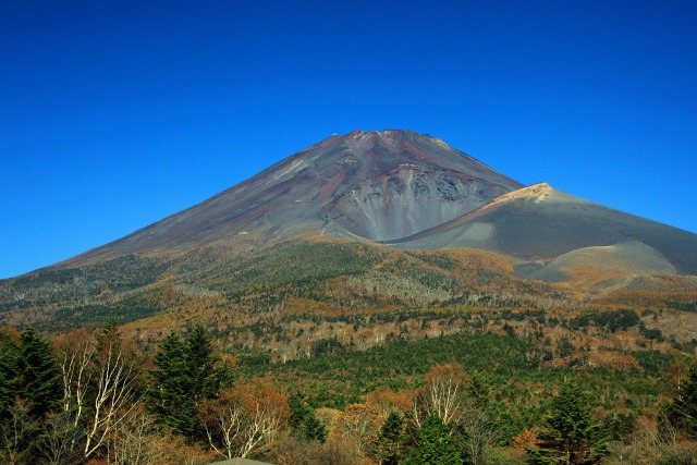 宝永火口側の富士山